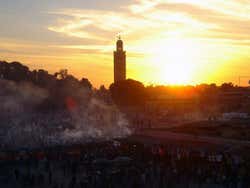 View of Marrakech, at dusk