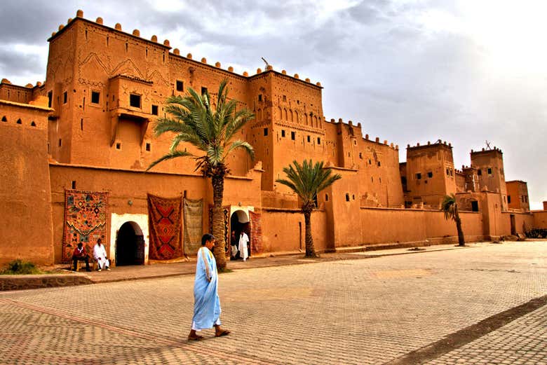 Typical street in Ouarzazate