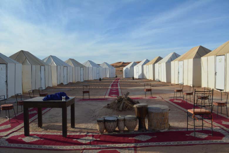 Stay at a standard camp in the Merzouga Desert