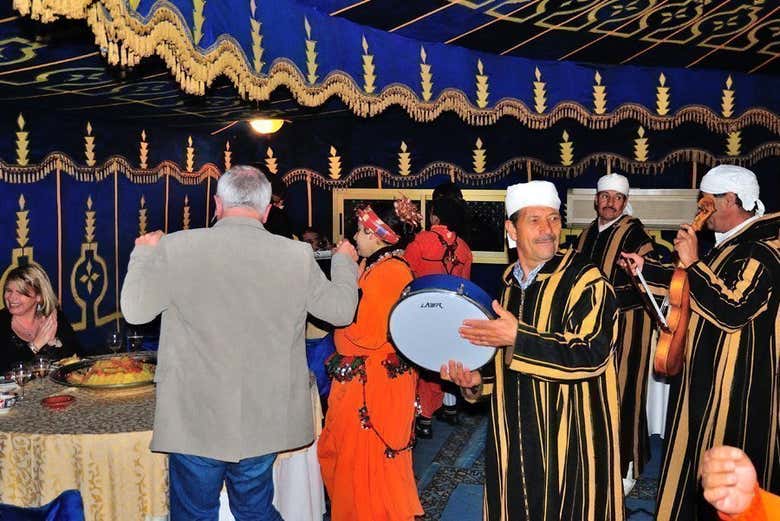 Local groups lighting up the evening