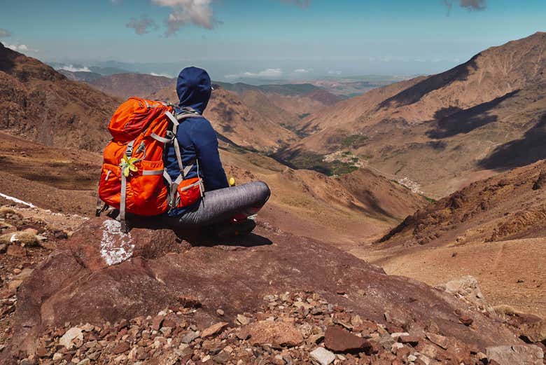 Enjoying the landscapes of the Atlas Valley