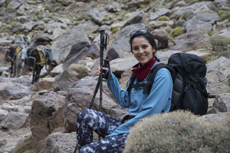 Enjoying the trekking route