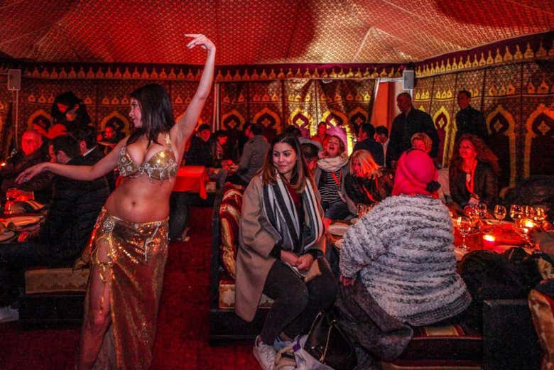 Traditional belly dance show