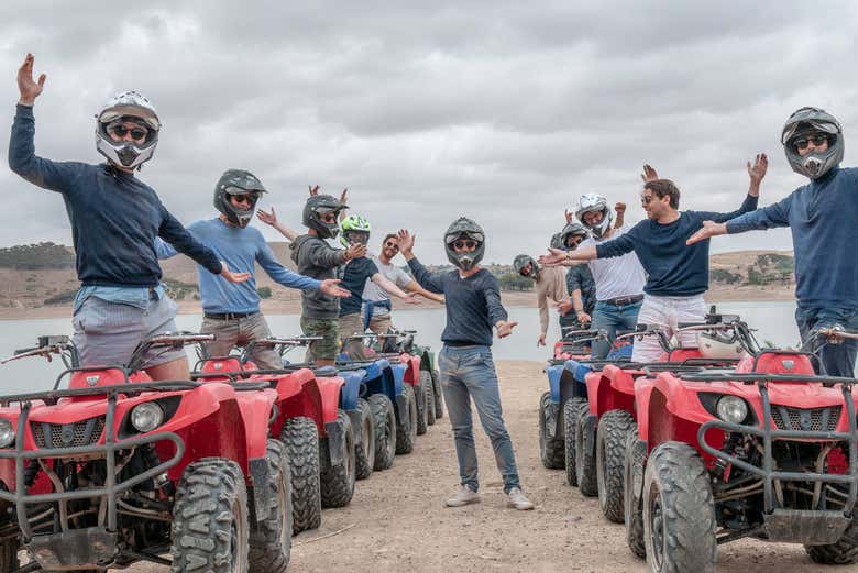 Group photo on the quad tour