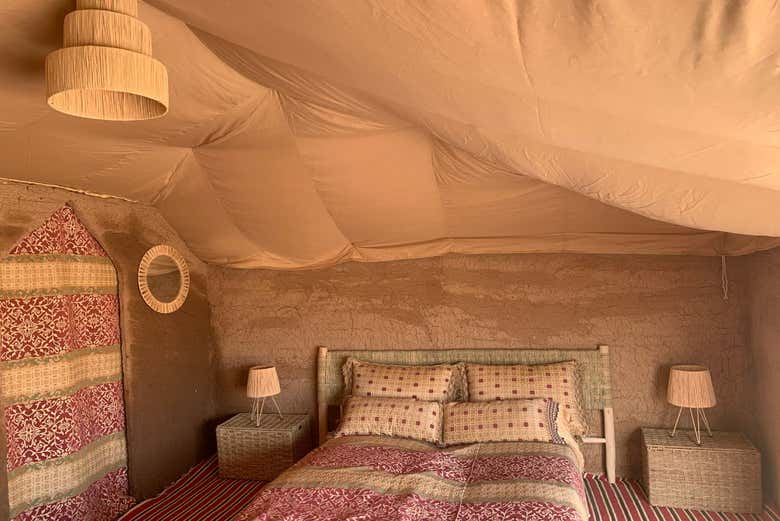 Inside our camp in Agafay