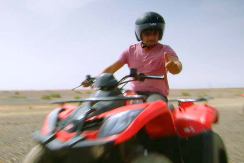 Quad tour of the palm grove