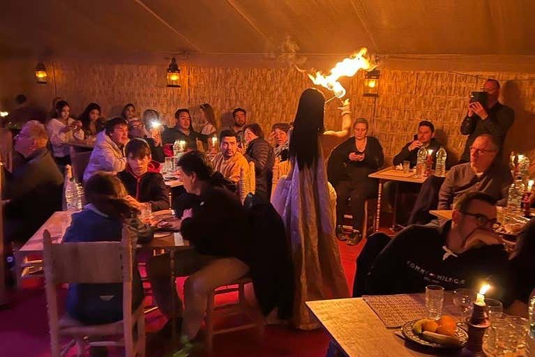 Dinner and show in the Agafay desert