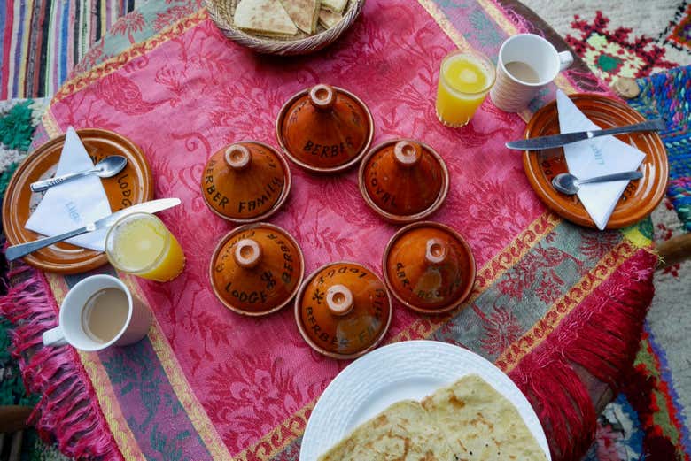 Enjoying the paragliding experience